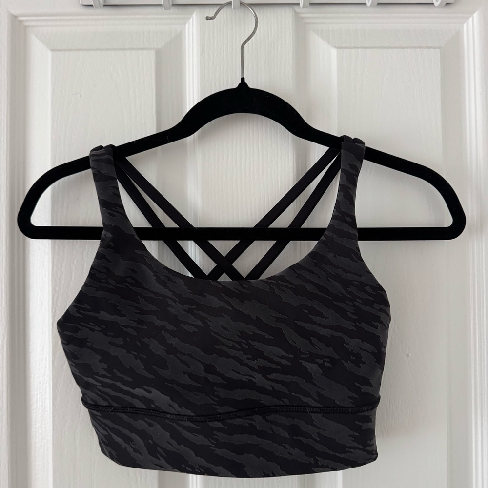 lululemon athletica Charcoal Grey Energy Bra Size 6